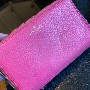Pink 💕 KATE SPADE double zip wallet